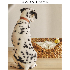 Zara Home猫咪狗狗睡窝椭圆形海草宠物篮筐床不含靠垫49332049052