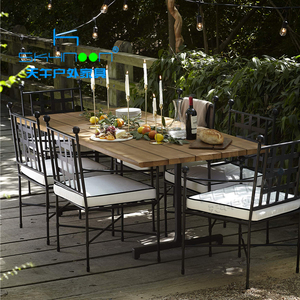 天午skynoon现代简约铝制庭院花园家具套装豪华新设计户外餐桌椅