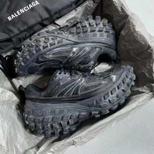 巴黎世家Balenciaga新款黑色米白色DEFENDER厚底休闲老爹鞋轮胎鞋