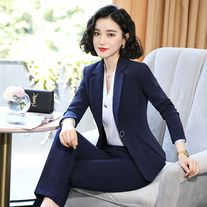 高端职业西装套装女韩版新款面试正装时尚气质女士商务大码工作服