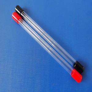 透明PVC管硬管塑料管圆管透明包装筒带堵头盖子外径13内径12mm
