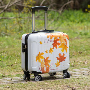 韩版超轻手提箱子行李箱14寸春秋航空箱16密码箱拉杆箱女小型拉链