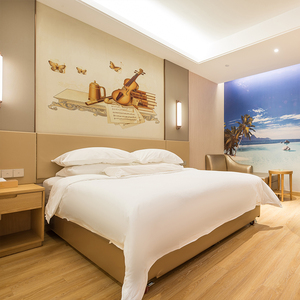沙得斯维也纳酒店家具标间全套公寓宾馆床单双人床定制民宿板式床