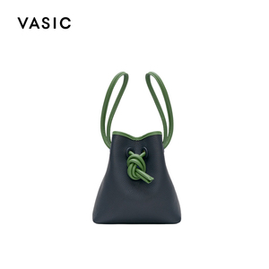 VASIC中号Bond Mini手提包绳结包 新色凯特周 水桶包皮质女包