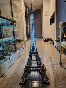 大型全金属拼装模型法国巴黎埃菲尔铁塔1米高摆件收藏DIY装饰品