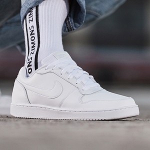 Nike/耐克 Ebernon low 黑白男女中帮复古休闲板鞋 AQ1779-100