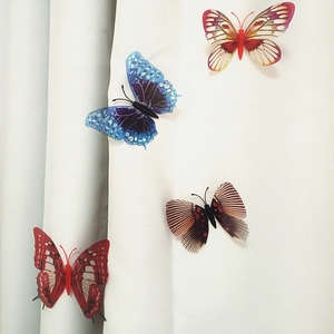 别针款仿真多彩蝴蝶蜻蜓儿童公主房窗帘纱配件点缀装饰挂件小饰品