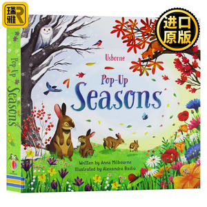 四季 立体书 英文原版绘本 Usborne Pop Up Seasons 季节时节季度 尤斯伯恩系列 趣味3D视觉书 儿童早教英语启蒙认知翻翻书