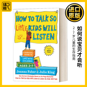 如何说宝贝才会听 英文原版 How to Talk so Little Kids Will Listen 英文版 Joanna Faber，Julie King 进口英语原版书籍