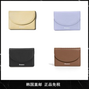 韩国小众新款fennec牛皮证件包mini可爱软皮卡包经典零钱多色钱包