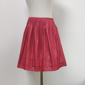 孤品33DKNY Jeans专柜正品2码玫红色褶皱短裙蓬蓬裙半身裙S码米粒