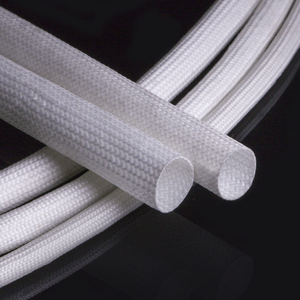耐高温阻燃玻璃丝纤维管编织电线保护硅胶套管定纹管护线管自熄管