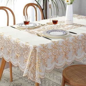 桌布防水防油免洗防烫塑料餐桌布长方形茶几台布八仙桌麻将桌桌垫