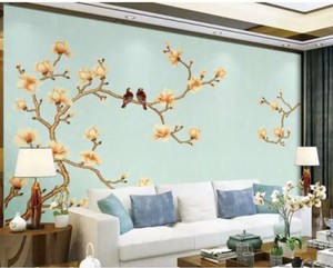 独副刺绣无缝墙布卧室客厅欧式高端定制壁布墙纸现代简约环保壁纸