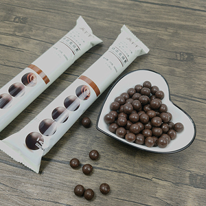 满洋洋麦丽素特浓巧克力豆28gx10条休闲小包装代可可脂膨化零食