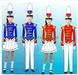 新款儿童鼓号队服中小学生仪仗队鼓乐队表演演出服装升旗护旗手服