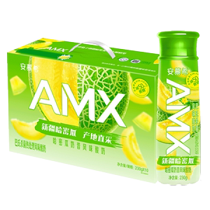 百亿补贴伊利3月安慕希AMX新疆哈密瓜风味酸奶230g*10瓶箱礼盒装