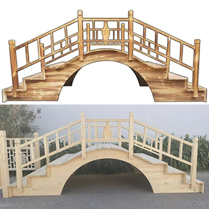 新中式婚庆道具木质拱桥结婚场地布置婚礼路引鹊桥防腐木手扶栏杆