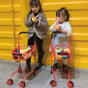 儿童购物车玩具女孩厨房超市女童切水果切切乐小手推车宝宝过家家