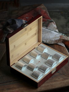 中秋高档竹盒小罐茶包装盒空礼盒红茶岩茶通用茶叶礼盒装空盒定制