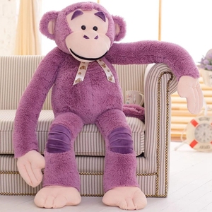 爆款长臂猴子公仔大嘴猴毛绒玩具猩猩抱枕大号布娃娃男女生日礼物