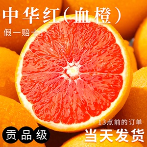 血橙中华红肉橙子当季新鲜水果整箱包邮红心甜橙秭归手剥雪橙10
