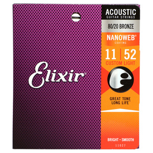 一套Elixir16052吉他覆膜伊利根琴弦一玄线木吉他民谣弦克斯套装6
