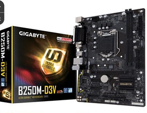 全新盒装Gigabyte/技嘉B250M-D3V 1151 B250电脑主板支持6/7代CPU