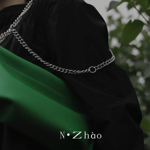 枝 NZHAO设计师品牌原创竹子绿豹纹小众链条腋下真皮辣妹斜挎女包