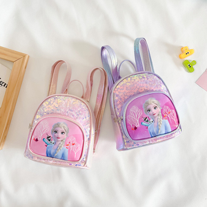 儿童幼儿园双肩包女孩上学迷你小书包宝宝卡通公主背包可爱亮片包