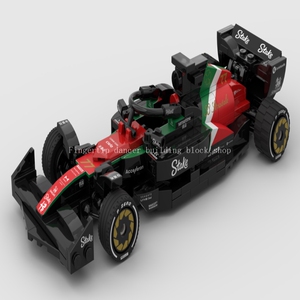 MOC-XM322 F1阿尔法密欧C43蒙扎 8格赛车模型 拼插积木兼容乐高