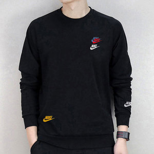 Nike耐克2023新款男子针织套头衫运动休闲圆领长袖卫衣DJ6915-010