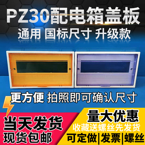 PZ30-15配电箱盖板面板10/12/18/20/24回路位P铁开关箱盖子塑料罩