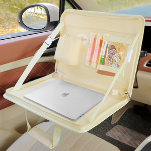 车载笔记本电脑架 折叠小桌板车用餐桌汽车座椅后座支架平板IPAD