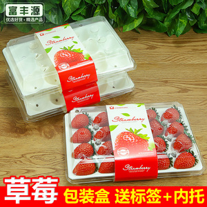 一次性草莓包装盒11粒15粒20粒装丹东草莓盒透明有盖水果打包盒