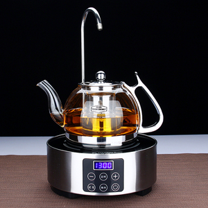 电陶炉上水煮茶壶家用耐高温功夫烧水泡茶具煮茶器带抽水套装自动
