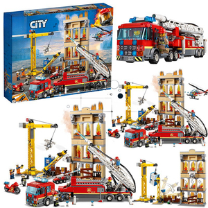 乐高城市系列消防车救援队60216警察总局男孩子拼装积木玩具礼物