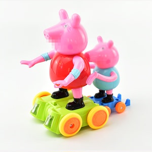 小猪佩琪玩具电动跳舞小猪手拉手灯光音乐会跳舞亲子佩奇粉红小猪