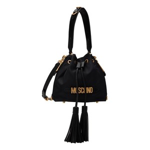 Moschino/莫斯奇诺女士棉黑色单肩包 240402ss1631