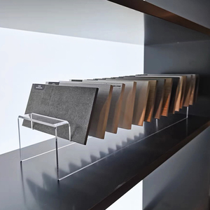 亚克力石材样品桌面展示架 大理石木板展示架玻璃样品色板展示架