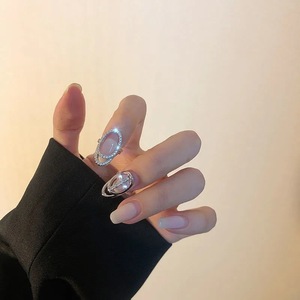 2021新款轻奢设计感指甲戒指时尚个性ins冷淡风高级感指尖戒指环
