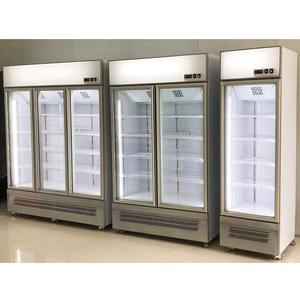 凌雪三门风冷饮料柜商用立式冷藏柜商超乳品展示柜保鲜冰柜陈列柜