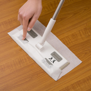 日本进口静电除尘纸 木地板拖地一次性拖把纸巾家用清洁湿巾20枚