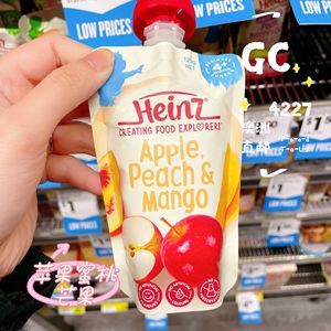 Heinz亨氏澳洲代购直邮婴儿宝宝混合水果蔬菜泥米糊有机辅食 4月+