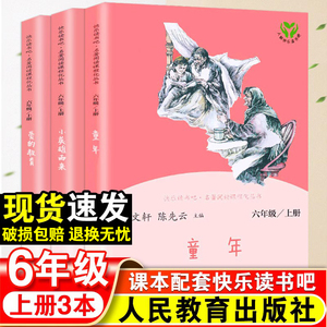 童年六年级上册快乐读书吧全套必读正版人民教育出版社小学6上阅读课外书必读书小英雄雨来爱的教育人教版上册