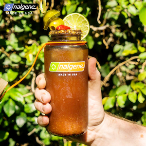 nalgene美国进口水杯女塑料便携刻度杯子学生夏季防摔水瓶男500ml