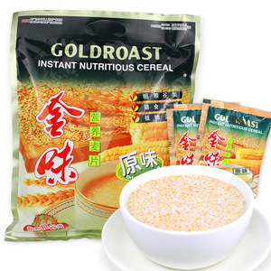 包邮金味麦片600g原味营养麦片代餐即冲饮品【一箱24包】整箱优惠