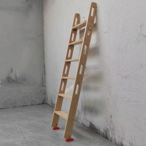 简易梯上下铺母子床直梯木制楼梯一字爬梯松木梯子踏步梯木头梯子