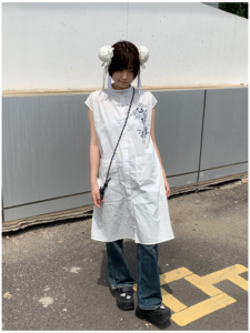 空气列车 熊猫虫虫罩衫超薄微透外搭夏中华风盘扣亚萌感原创设计