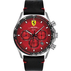 Ferrari/法拉利 男士手表 石英机芯Pilota Evo 时尚红色 夜光表盘
